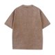 thumbnail image 5 of Tops para hombre, blusas y camisas de cuello redondo y manga corta para hombre, camisetas deportivas informales de color liso con cuello redondo y efecto desgastado, blusas de licra para hombre., 5 of 5