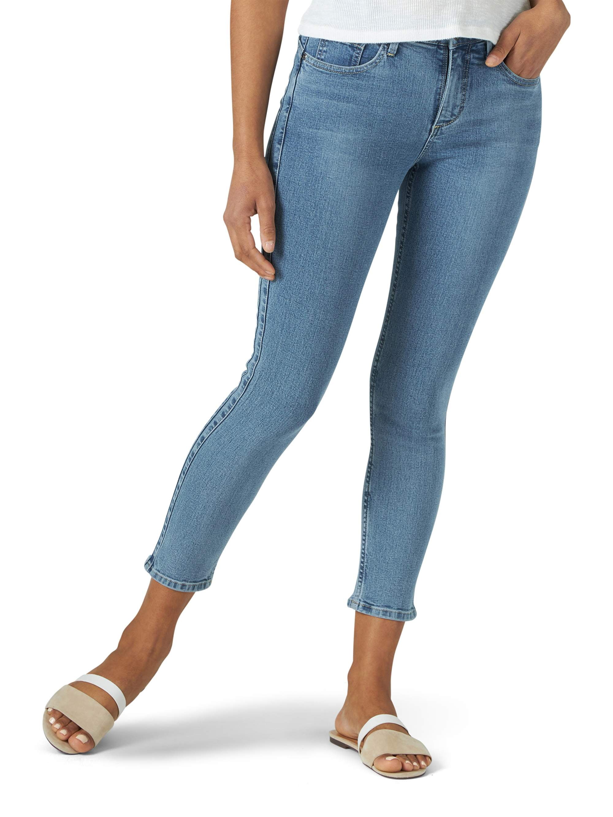 lee riders women's shape illusions side panel ankle jean
