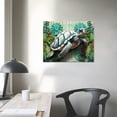 thumbnail image 3 of GOSMITH Sea Turtle Bathroom Decor Ocean Canvas Pictures Beach Theme Wall Art Coastal Artwork for Kid Girls Room Living Room Bedroom Home Office Sea Life Wall Decorations 20x16in, 3 of 4