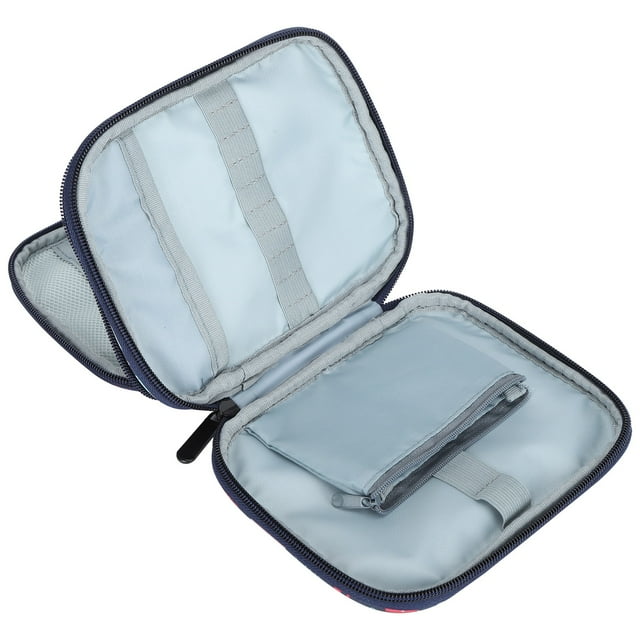 Sewing Organizer, Crochet Bag Sewing Double Sided Zipper Desktop Storage Bag Craft Storage Bag Hand Made Oxford Cloth Knitting Organizing Packet for Sewing Tools and Accessories