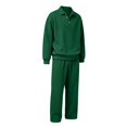thumbnail image 5 of TOMVIGX Mens Sweatsuits 2 Piece Set Button Placket Waffle Knit Polo Tops and Loose Wide Leg Pants Streetwear Jogging 2 Piece Outfits, 5 of 8