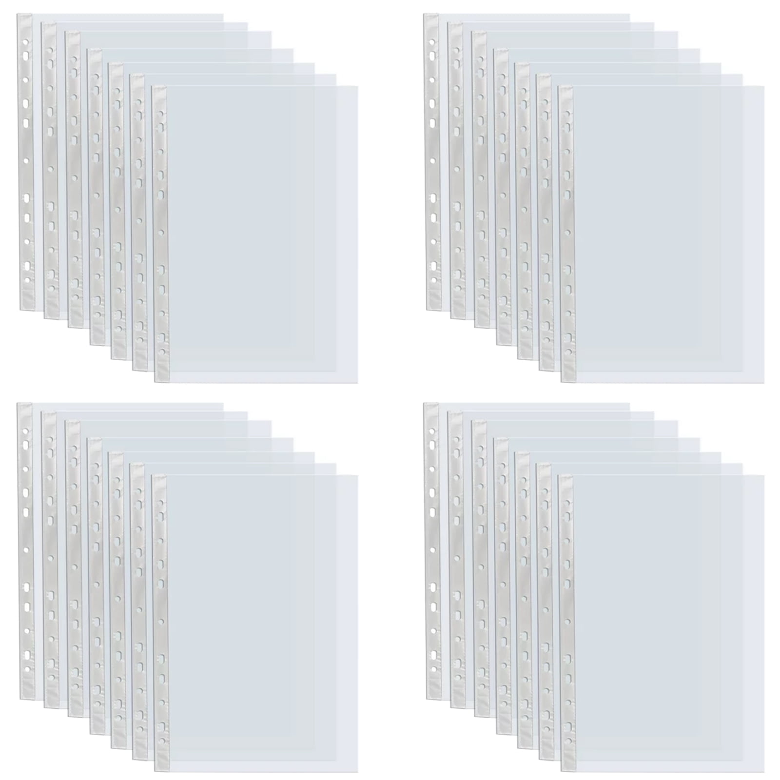 NAISHIER 9.25'' x 12'' Heavy Duty Sheet Protector, Clear, 200 Count