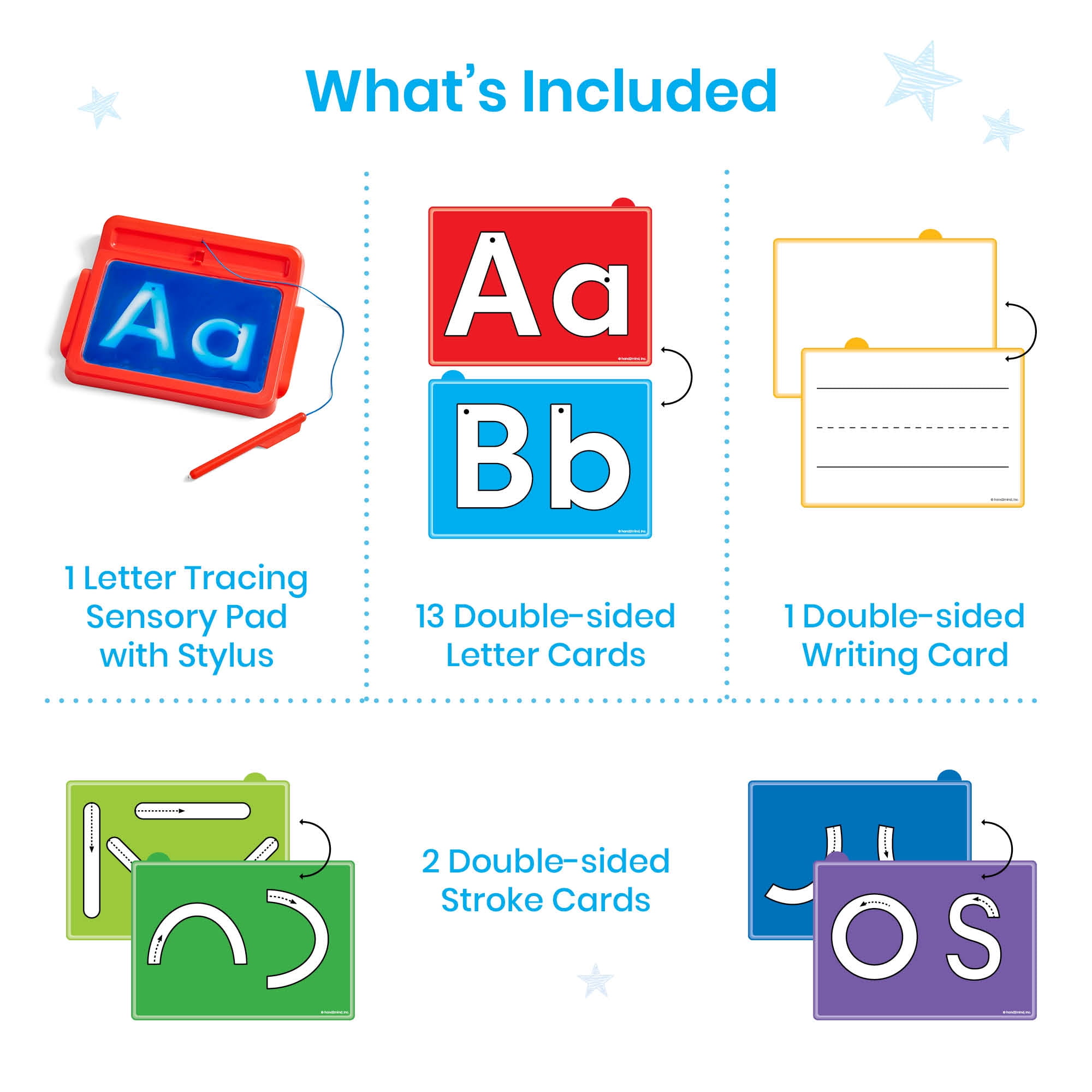 hand2mind Letter Tracing Sensory Pad, Sensory Toys for Preschool Toddlers, Learn to Write
