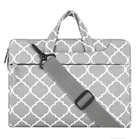 Mosiso Quatrefoil Notebook Shoulder Strap for Macbook 12-Inch Retina A1534 Canvas Laptop Bag