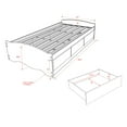 thumbnail image 6 of Prepac Twin Mate's Platform Storage Bed with 3 Drawers, Black, 6 of 6