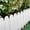 White#0, variant on Plastic Garden Fence 12-Pack Decorative Border for Flower Beds & Vegetable Gardens Outdoor Courtyard Lscaping Easy to Install & Cut Weather-