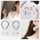 thumbnail image 4 of 10 colgantes de alas de libélula para mujer, aretes colgantes para el cabello Blanco, 4 of 9