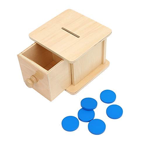 Monedero Montessori de juguete Adena Montessori para niños de 6 a 12 meses o más
