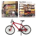 thumbnail image 4 of 1:64 Mini Bicycle Scene Model Mountain Bike Diorama S Scale Red, 4 of 9