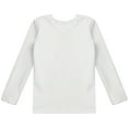 thumbnail image 6 of Raenseen Kids Girls Thermal Underwear Top Fleece Lined Long Sleeve Undershirts Baselayer Underwear White 110, 6 of 9