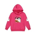 thumbnail image 5 of Placlothes Girls' Hall-oween Matching Outfit Set - Soft Polyester Hoodie & Jogger Pants, Hot Pink, 3-12Y with Ghost & Pumpkin Prints for Trick-or-Treat/Parties/Autumn Casual,Size 3 T, 5 of 5