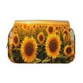 thumbnail image 2 of Disketp Beautiful Golden Sunflower Field Estuche de Lápices de Doble Capa con Tapa Abatible y Cremallera, Organizador Escolar para Adolescentes y Adultos, 2 of 7