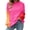 Hot Pink, variant on Aayomet Cardigan For Women Dressy Womens Lightweight Pullover Sweater Long Sleeve Crew Neck Sweater Top,Hot Pink S-XXL