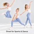 thumbnail image 3 of CALLINOX Girls Leggings High Waist Stretch Athletic Yoga Pants With Pockets For Kids 4T-16, 3 of 7