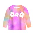 thumbnail image 5 of TAmten 1T 2T 3T 4T 5T 6T Toddler Baby Girl Fall Clothes Set Long Sleeve T-shirt Tops Pants Little Kids School Wear Outfits 2Pcs(Purple,2-3 Years), 5 of 6