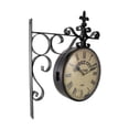 thumbnail image 2 of Double Sided Dodge City Station Hanging Wall Clock, 2 of 4