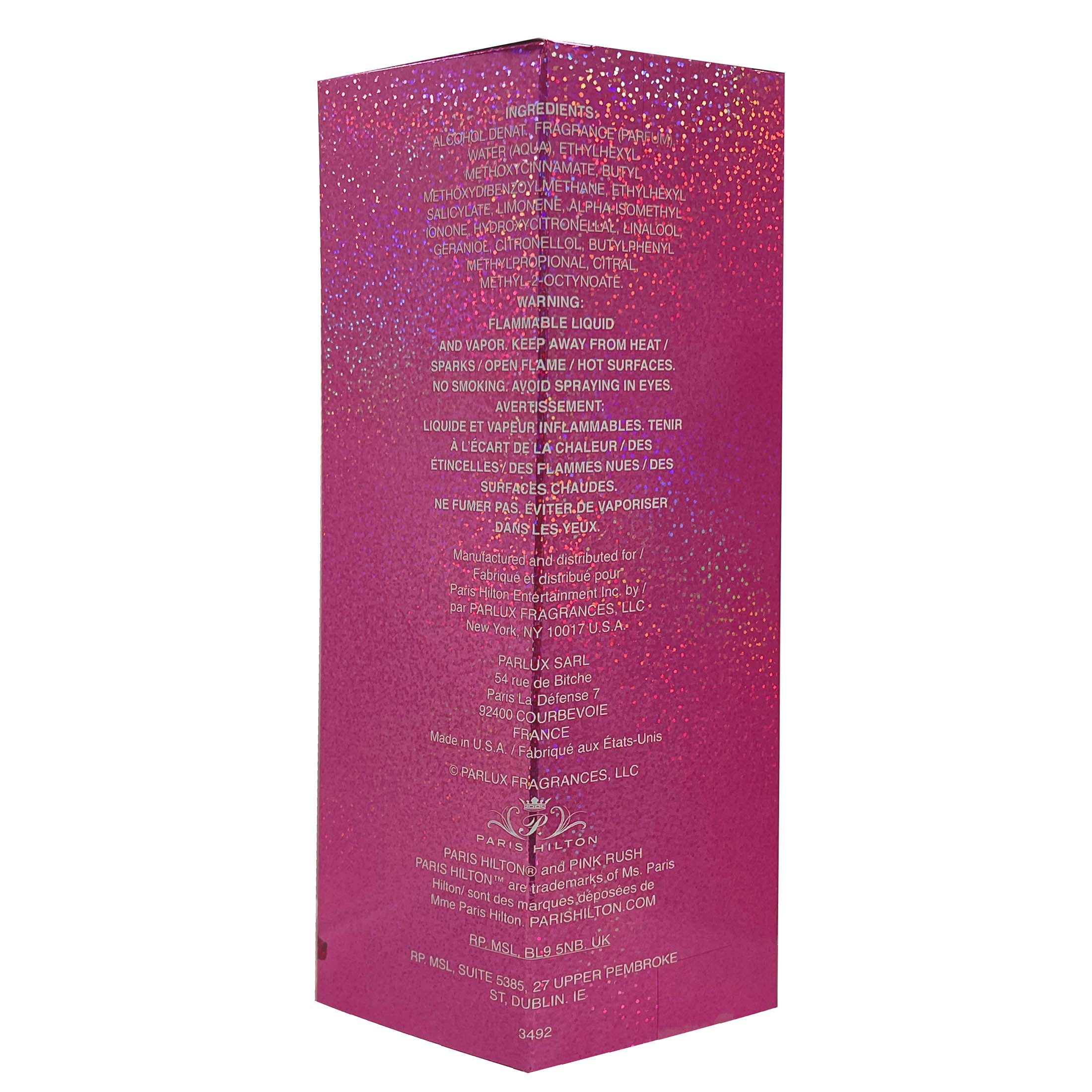 Paris Hilton Pink Rush Eau de Parfum, Perfume for Women, 3.4 fl oz