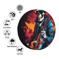 thumbnail image 4 of Susaid Rock Skull Singer Print Tire Covers,Waterproof Anti-UV Snow Sun Rain Tire Covers for RV,Truck, SUV, Trailer, Camper-14 inch, 4 of 6