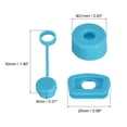 thumbnail image 2 of Silicone Spill Stopper Set of 3, Leakproof Water Bottle Sealing Accessories, Blue, 2 of 6