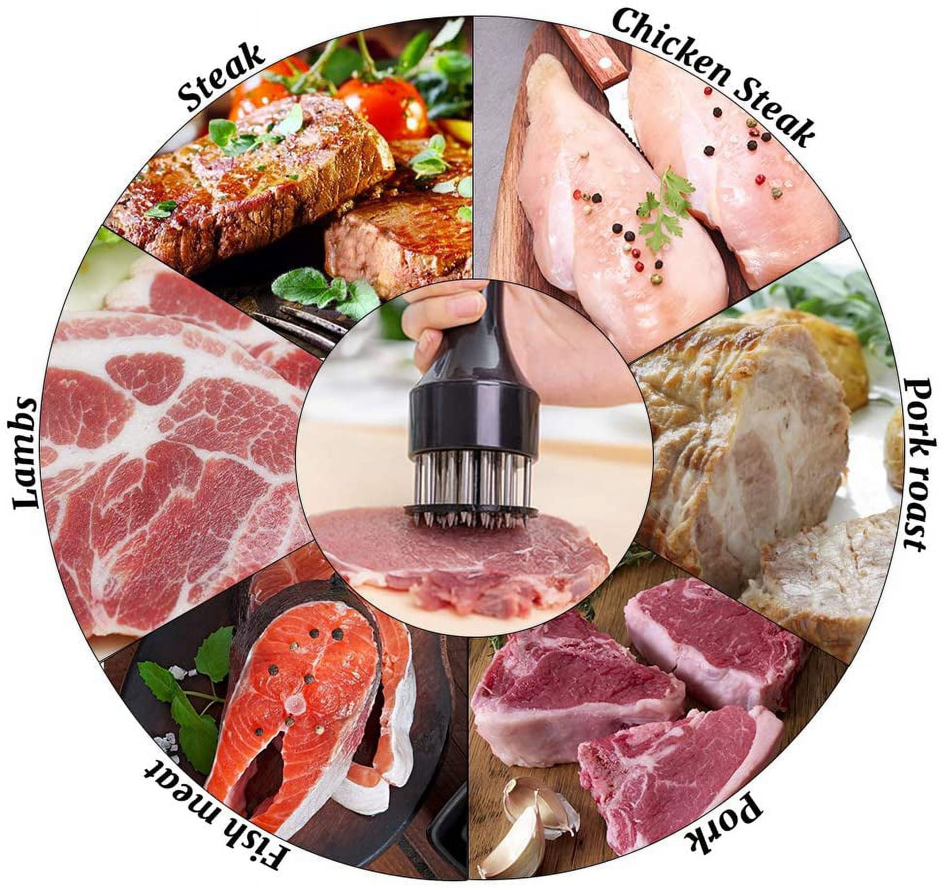 1pc Meat Tenderizer Tool Meat Tenderizer Hammer Meat Tenderizer Machine  Stainless Steel Needle Sharp Kitchen Cooking Tool For Tenderizing Steak  Beef B