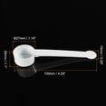 thumbnail image 2 of shiyou-Micro Spoons 10 Gram Measuring Scoop Plastic Flat Bottom Mini Spoon for Home Kitchen Powder Measurement Baking 30Pcs, 2 of 4