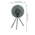 thumbnail image 2 of Tyidzon Camping Fan, Detachable Tripod, Quiet Oscillating, Adjustable Height Pedestal Floor Fan for Home, 2 of 2