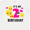 thumbnail image 4 of Inktastic Its My 2nd Birthday with Smiling Emoticons Girls Toddler T-Shirt, 4 of 5