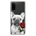 thumbnail image 1 of MUNDAZE Samsung Galaxy S20 French Bulldog Red Rose Pencil Drawing Double Layer Phone Case Cover, 1 of 6