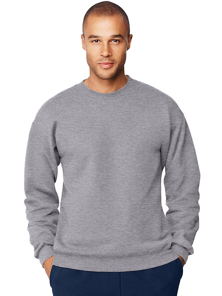 men's gray crew neck sweatshirt