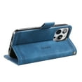 thumbnail image 2 of Vintage Wallet Case for iPhone 16 Pro, Premium PU Leather RFID Blocking Card Holder Lanyard Magnetic Closure Kickstand Phone Cover for iPhone 16 Pro, Blue, 2 of 8