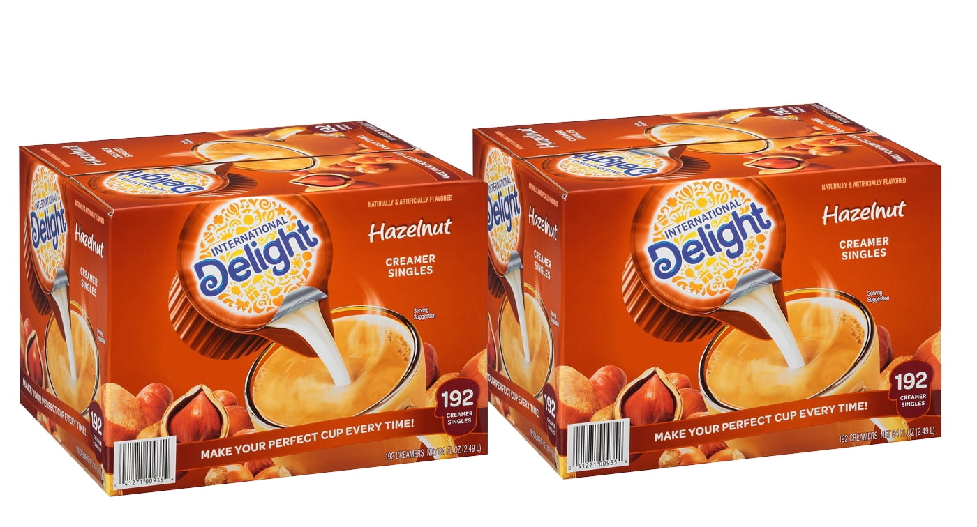 International Delight Liquid Creamer, Hazelnut, 192count 2 Pack (384