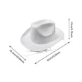 thumbnail image 6 of HGIEYS Kids Cowboy Hat Sparkly Glitter Neon Cowgirl Hats Bulk Holographic Space Hat for Western Cowboy Party 3-9 Years, 6 of 6