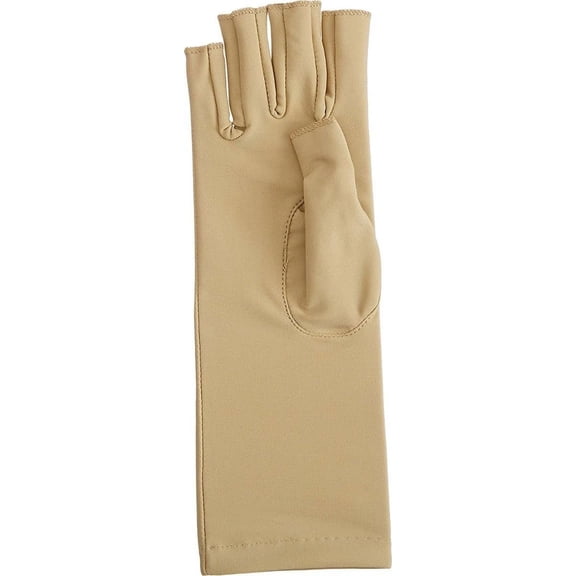 Rolyan Compression Glove, Fingerless Compression Glove for for Men & Women, Compression Gloves for Carpal Tunnel, Compression Glove for Swelling, Left Hand, Small, Open Finger Left Small -Open Finger