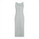thumbnail image 2 of Vestido de Manga Corta para las Mujeres Sexy Impresión Botón Ventilación Cuello en V, Vestido de Verano Casual para la Playa Y Diario, 2 of 5