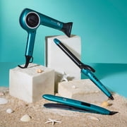Bio Ionic Teal Tides 10X Styling Iron, 1 Inch Flat Iron with Sonic Vibrating Plates, Limited Edition