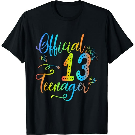 Official Teenager 13 Years Old 13th Birthday Girl Boy T-Shirt