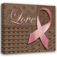 thumbnail image 1 of Todd Williams 15x15 Gallery Wrapped Canvas Wall Art Titled - Love Ribbon, 1 of 4