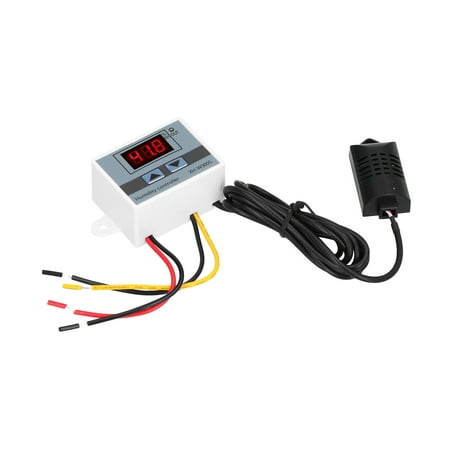 

ESTINK Digital Humidity Controller Module LED Hygrometer Sensor Control Switch 0~99% RH XH‑W3005 24V Digital Humidity Controller Humidity Controller