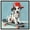 Black Frame, variant on Dalmatian Skateboard Canvas Kids Art Prints by Art Remedy, Silver Frame, 40" x 40"