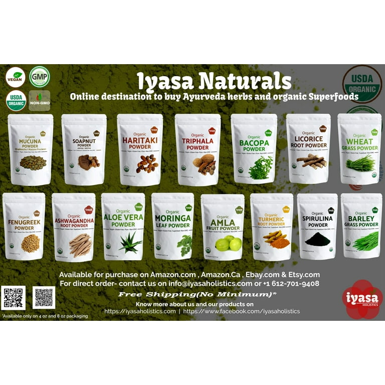 Iyasa Holistics Aloe Vera Leaf Powder, 8 oz, For Skin, Hair, DIY Skincare -  Walmart.com