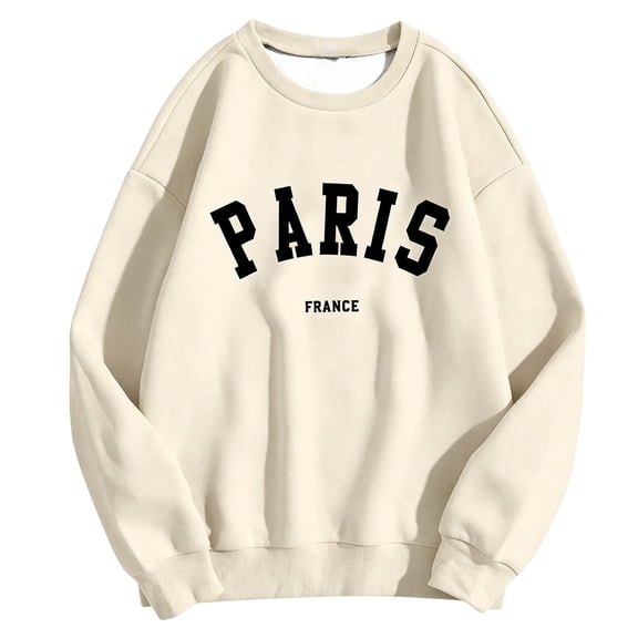 Uobin Sweatshirt for Women Crewneck Long Sleeve Casual Tops Graphic Hoodies Pullover Sweater