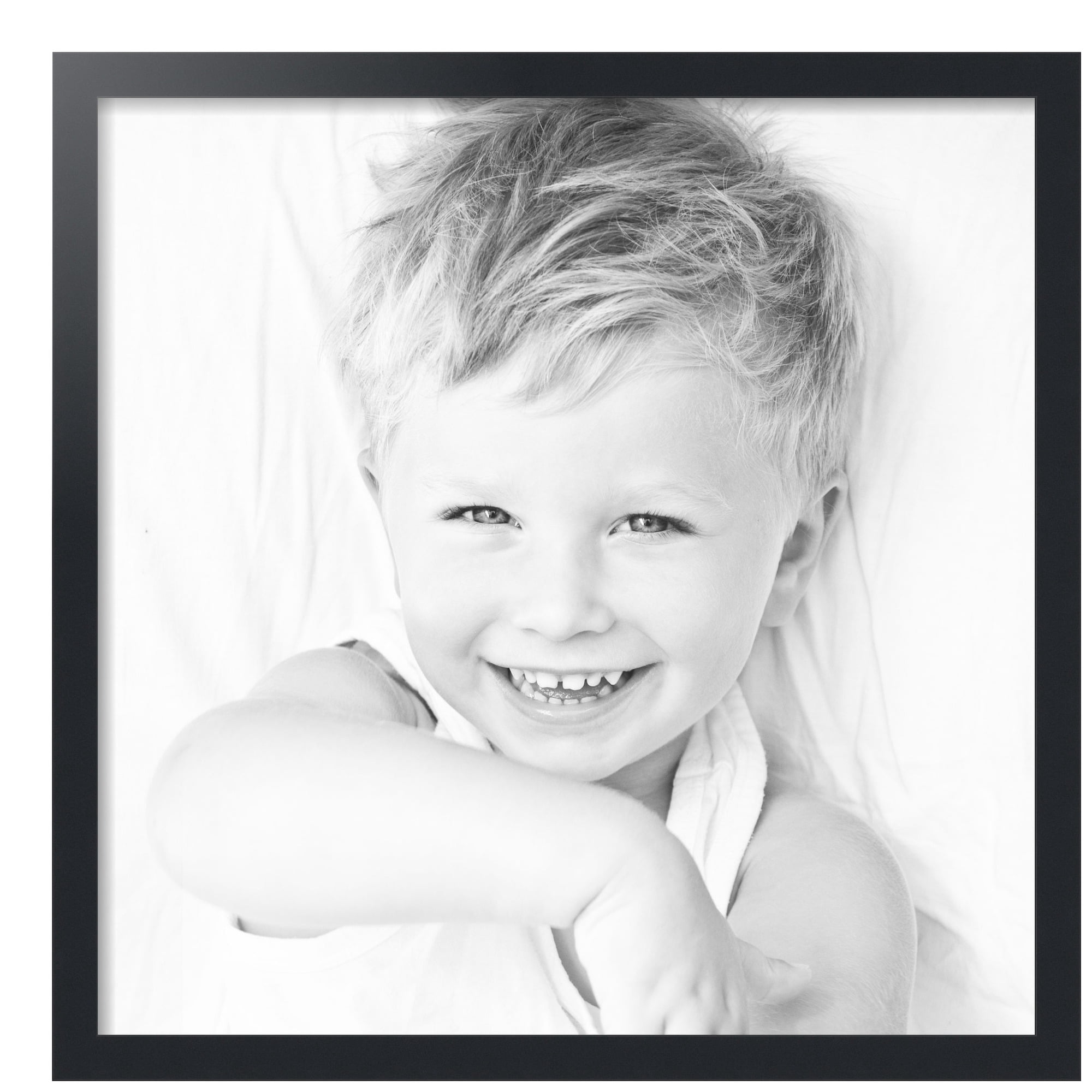 ArtToFrames 26x26 inch Black Picture Frame, Black MDF Poster Frame (3943)