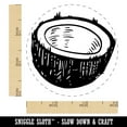 thumbnail image 2 of Cut Open Coconut Self-Inking Rubber Stamp Ink Stamper - Purple Ink - Small 3/4 Inch, 2 of 7