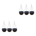 thumbnail image 1 of Yuarrent 3 piezas elegantes y maceteros para interior y exterior, macetero de 3 piezas y maceta para jardín, materiales para jardín interior, café S 2Conjunto, 1 of 6