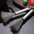 thumbnail image 1 of Kitchen Brush, Stainless Steel Pot Brush Long Handle Spring Wire Design Simple Storage Durable Easy Cleaning  for Plate, 1 of 8