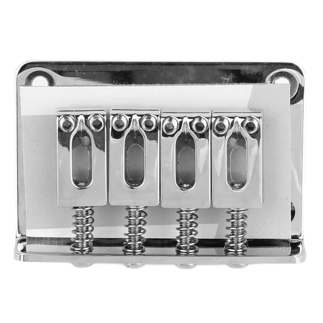 Jazz Bass Bridge Classic Vintage Style Rugged Metal Construction Easy Installation Improved Sound Quality Compatibility With Tool Set