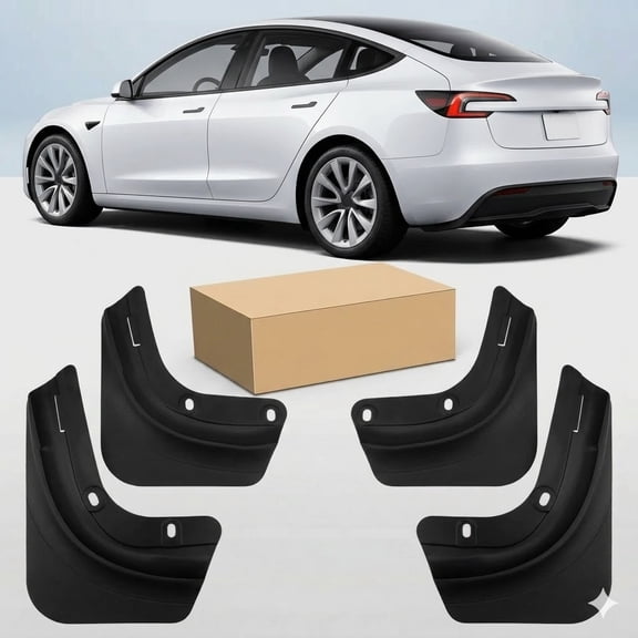 tesla model y mud flaps Model Y Juniper Accessories All-Weather Mud Guard Body Kits for Model Y Juniper 2025-2026