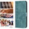 thumbnail image 7 of Premium PU Leather Wallet Case for Samsung Galaxy A42 5G, with Kickstand and Magnetic Closure Convenient Card Slots Cash Pocket Shockproof Protective Phone Cover for Samsung Galaxy A42 5G, Green, 7 of 7