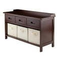 thumbnail image 1 of Adriana storage Bench & baskets, 1 of 5