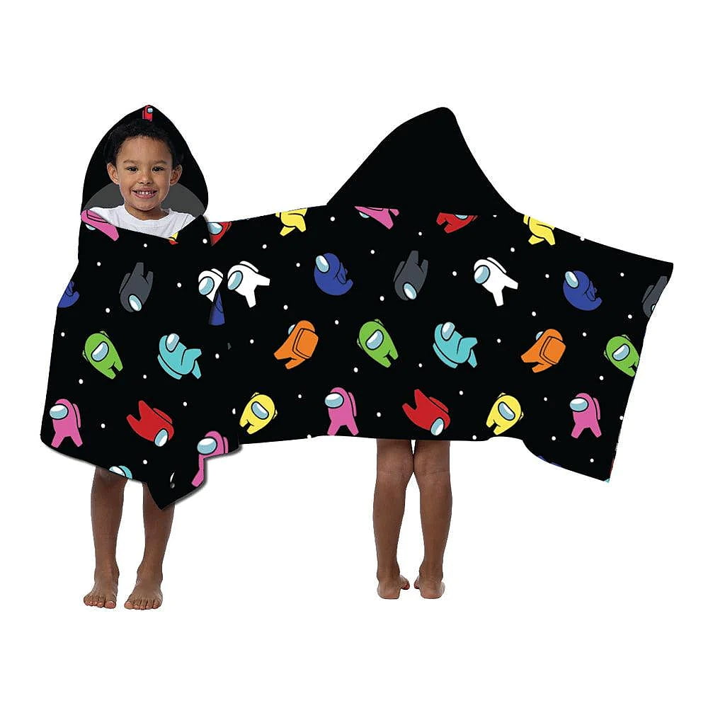 AMONG US Kids Super Soft Fleece Hooded Blanket Throw, 30" X 50